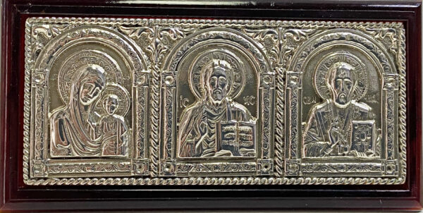 Икона автомобильная Авто тройник - бол. на пластике
