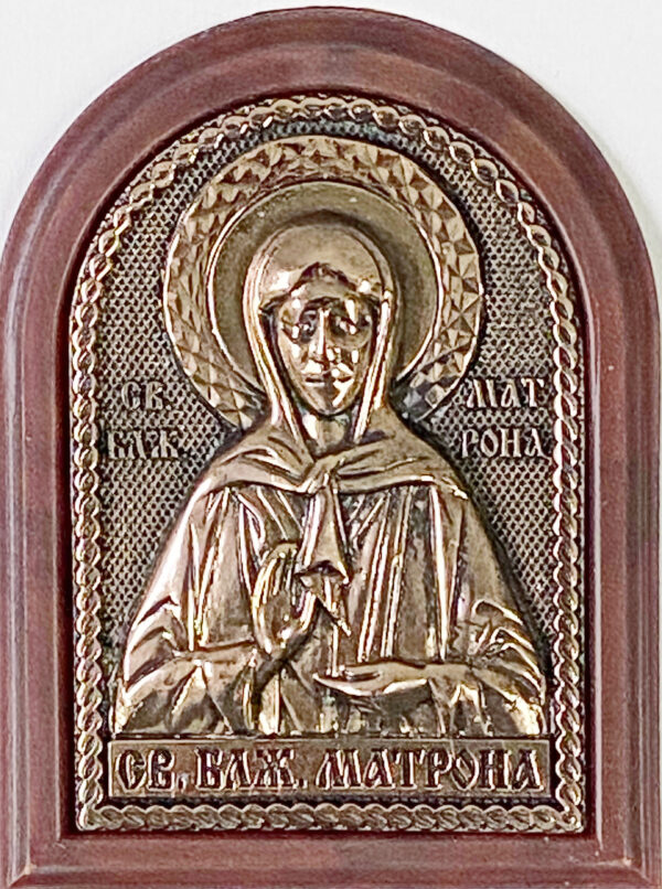 Автомобильная икона арочная, "Святая бл. Матрона Московская"